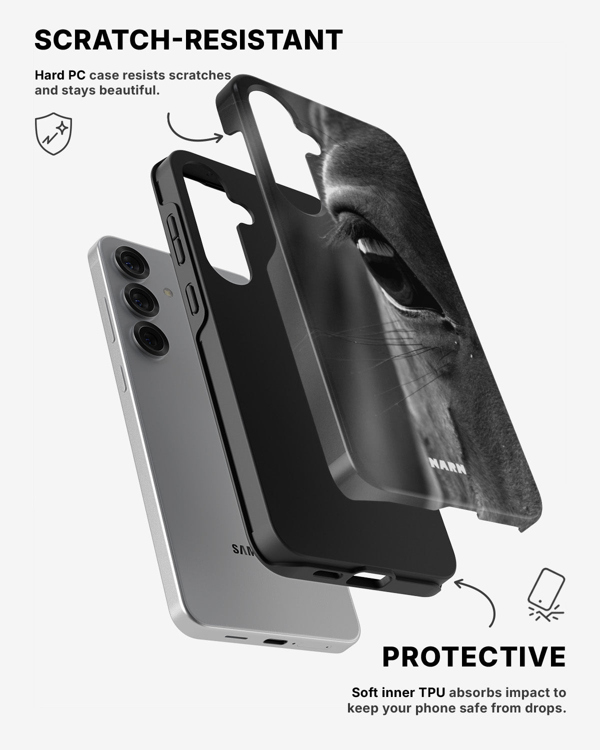 Samsung Galaxy S24 5G Tough Case – Horse Soul - View 2