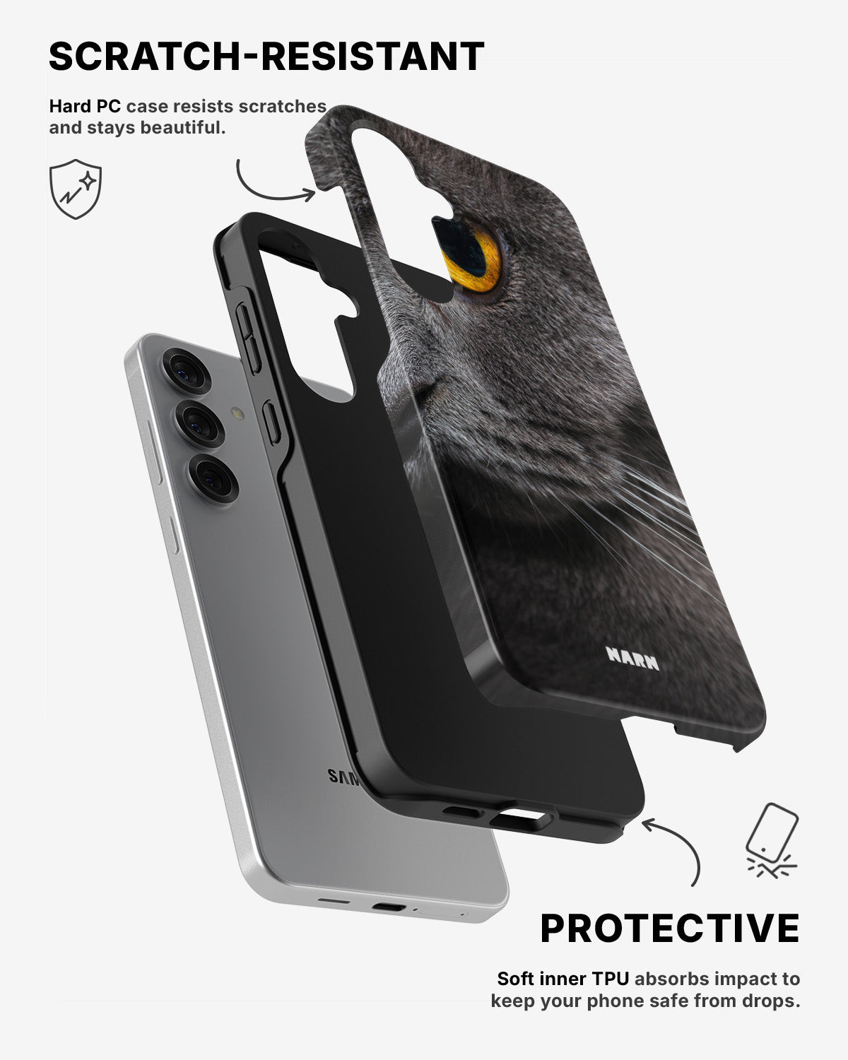 Samsung Galaxy S24 5G Tough Case – Cat's Eye - View 2