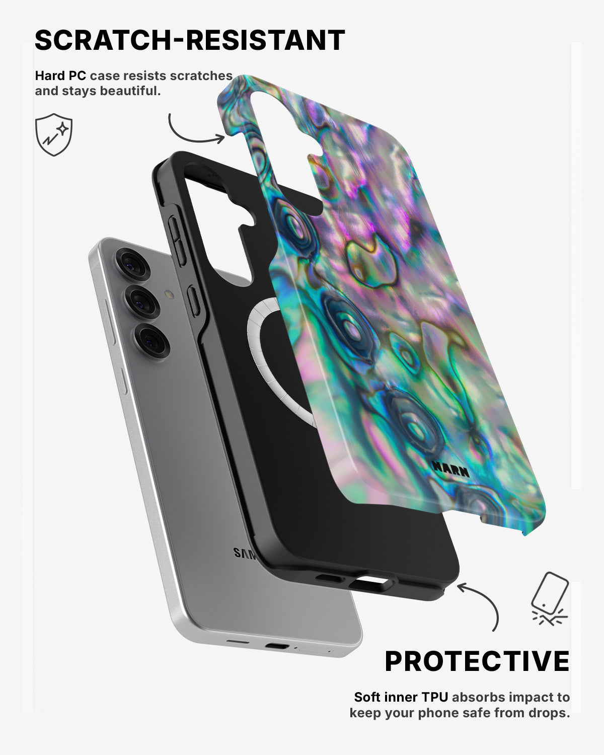 Samsung Galaxy S24 5G Tough Case – Seashell - View 2