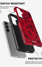 Samsung Galaxy S24 5G Tough Case – Red Roses - View 2