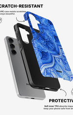 Samsung Galaxy S24 5G Tough Case – Blue Vintage - View 2