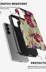 Samsung Galaxy S24 5G Tough Case – Pansy Pansy - View 2