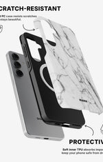 Samsung Galaxy S24 5G Tough Case – Milky Marble - View 2