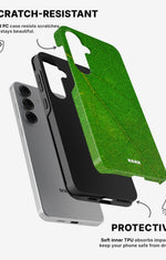 Samsung Galaxy S24 5G Tough Case – Green Leafy - View 2