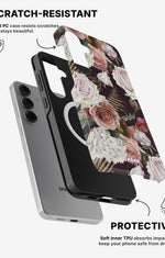 Samsung Galaxy S24 5G Tough Case – Midnight Roses - View 2