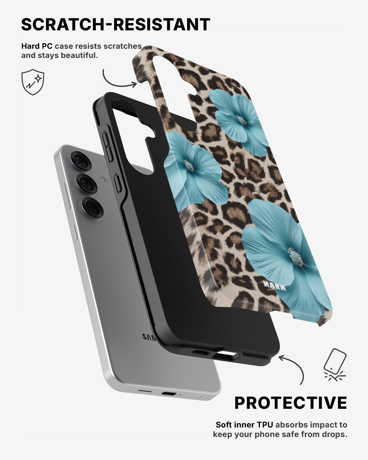 Samsung Galaxy S24 5G Tough Case – Blooming Jungle - View 2