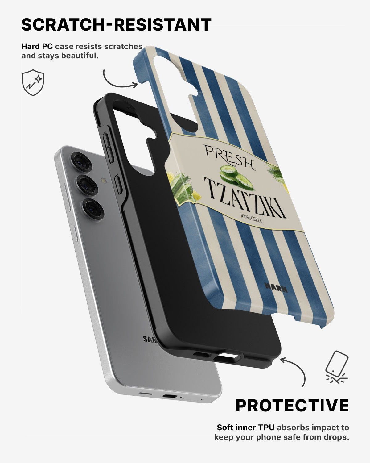 Samsung Galaxy S24 5G Tough Case – Greek Blues - View 2