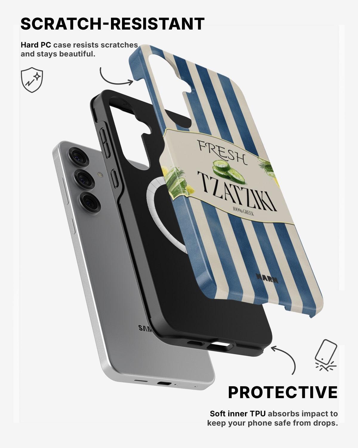 Samsung Galaxy S24 5G Tough Case – Greek Blues - View 2
