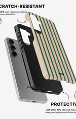 Samsung Galaxy S24 5G Tough Case – Evergreen Stripe - View 2