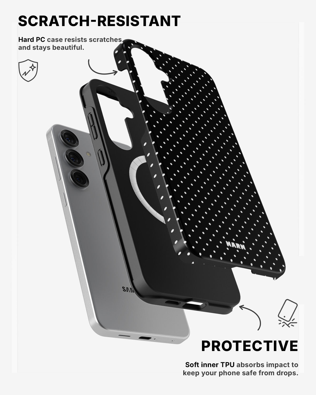 Samsung Galaxy S24 5G Tough Case – Classic Dots - View 2