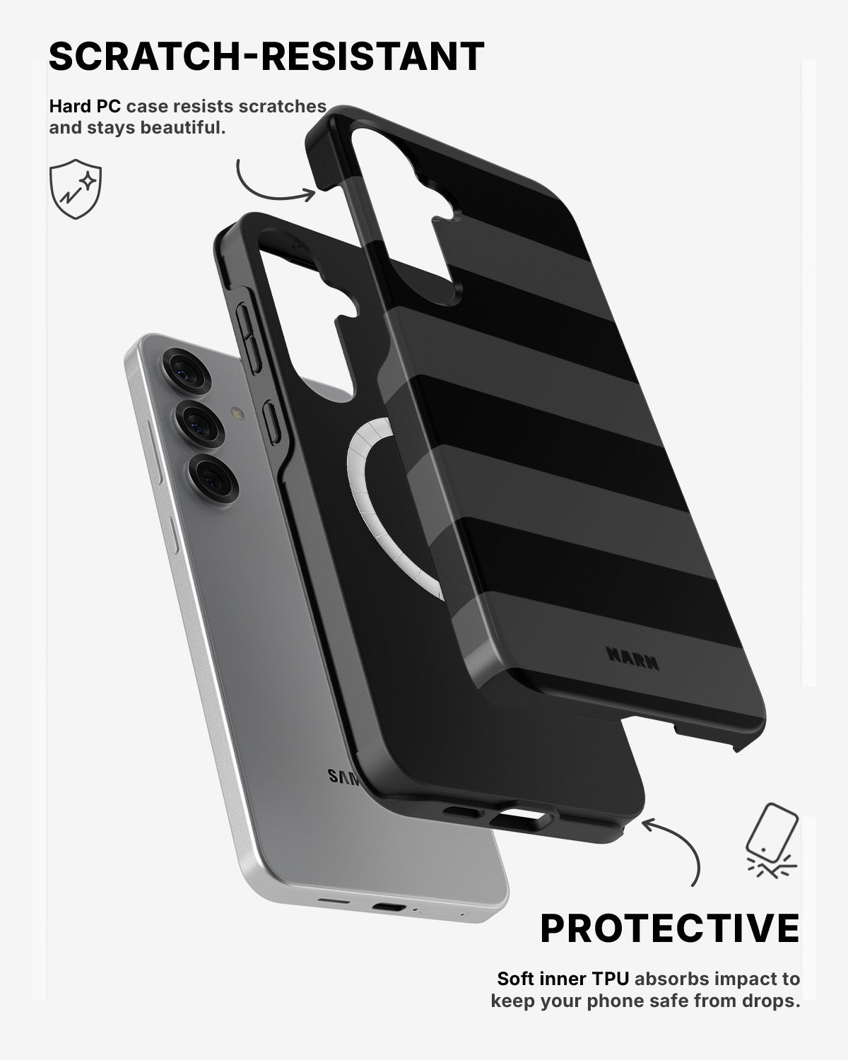 Samsung Galaxy S24 5G Tough Case – Blackout - View 2