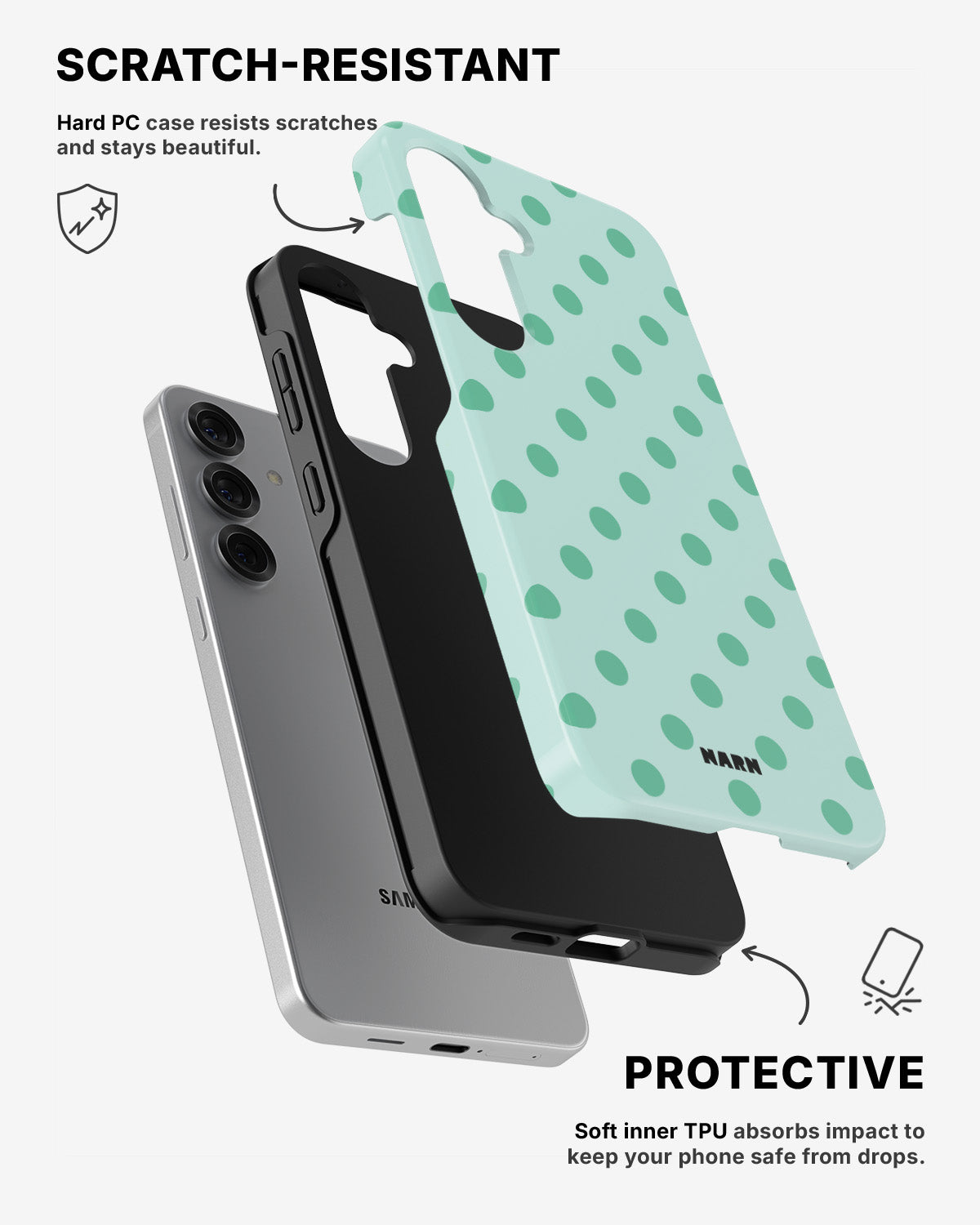 Samsung Galaxy S24 5G Tough Case – Sea Pearls - View 2