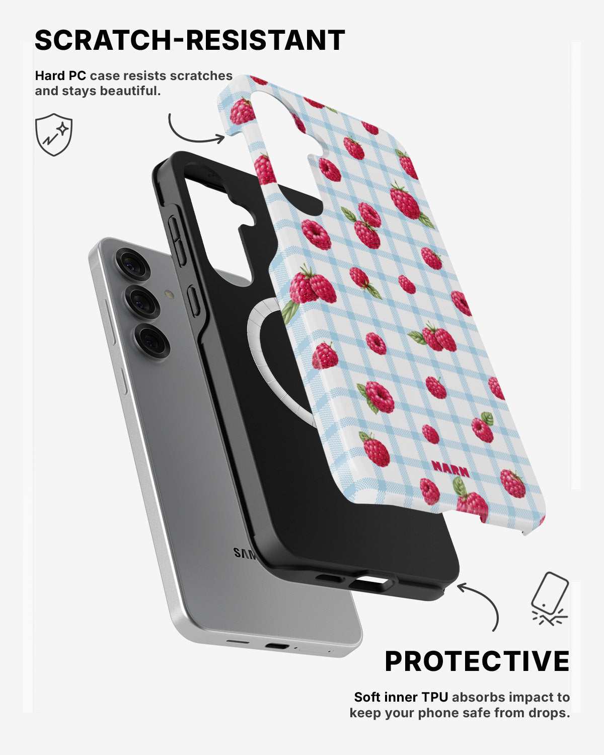 Samsung Galaxy S24 5G Tough Case – Berry Basket - View 2