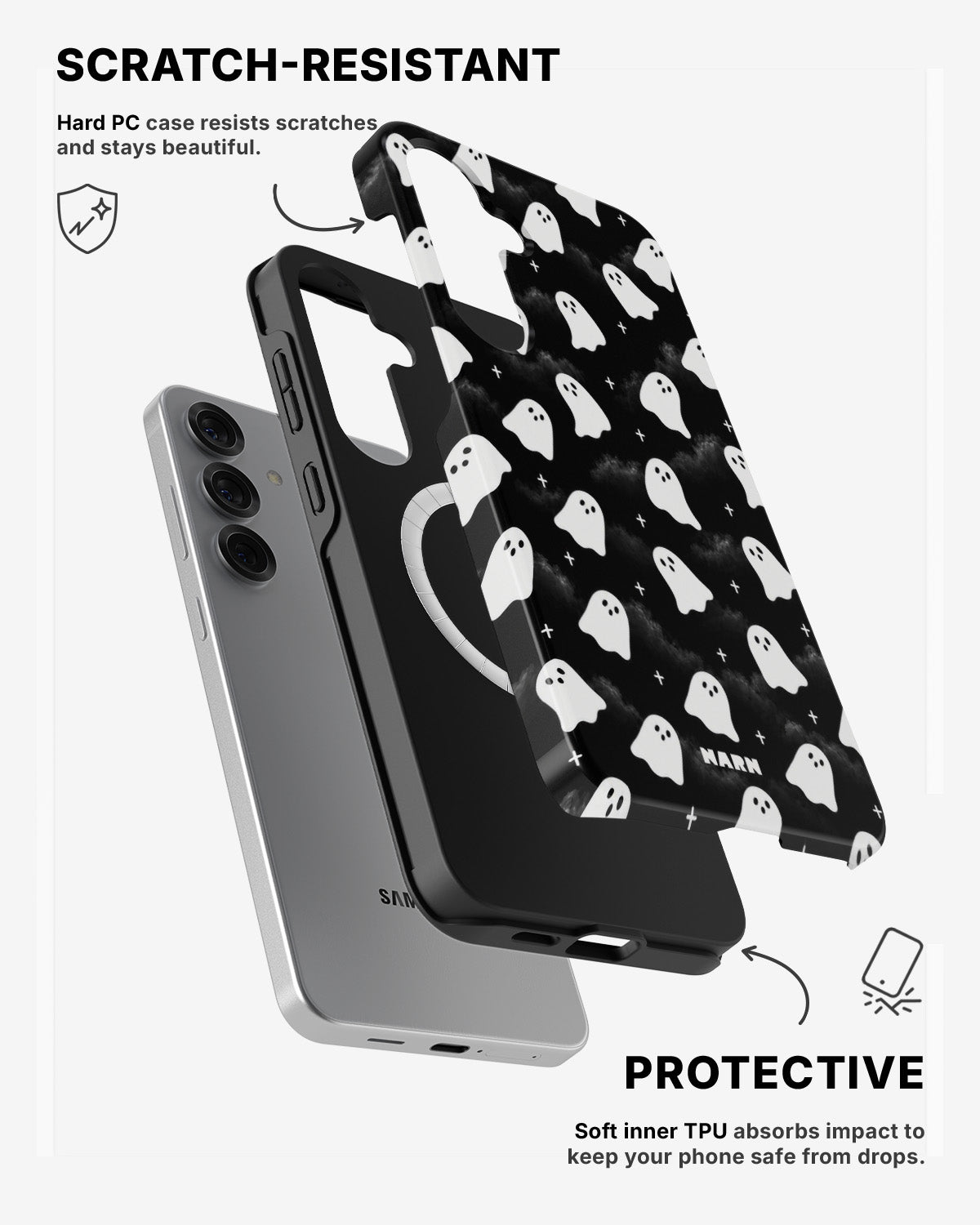 Samsung Galaxy S24 5G Tough Case – Ghosted - View 2