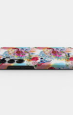 Samsung Galaxy S24 5G Tough Case – Flowered Skulls - View 3