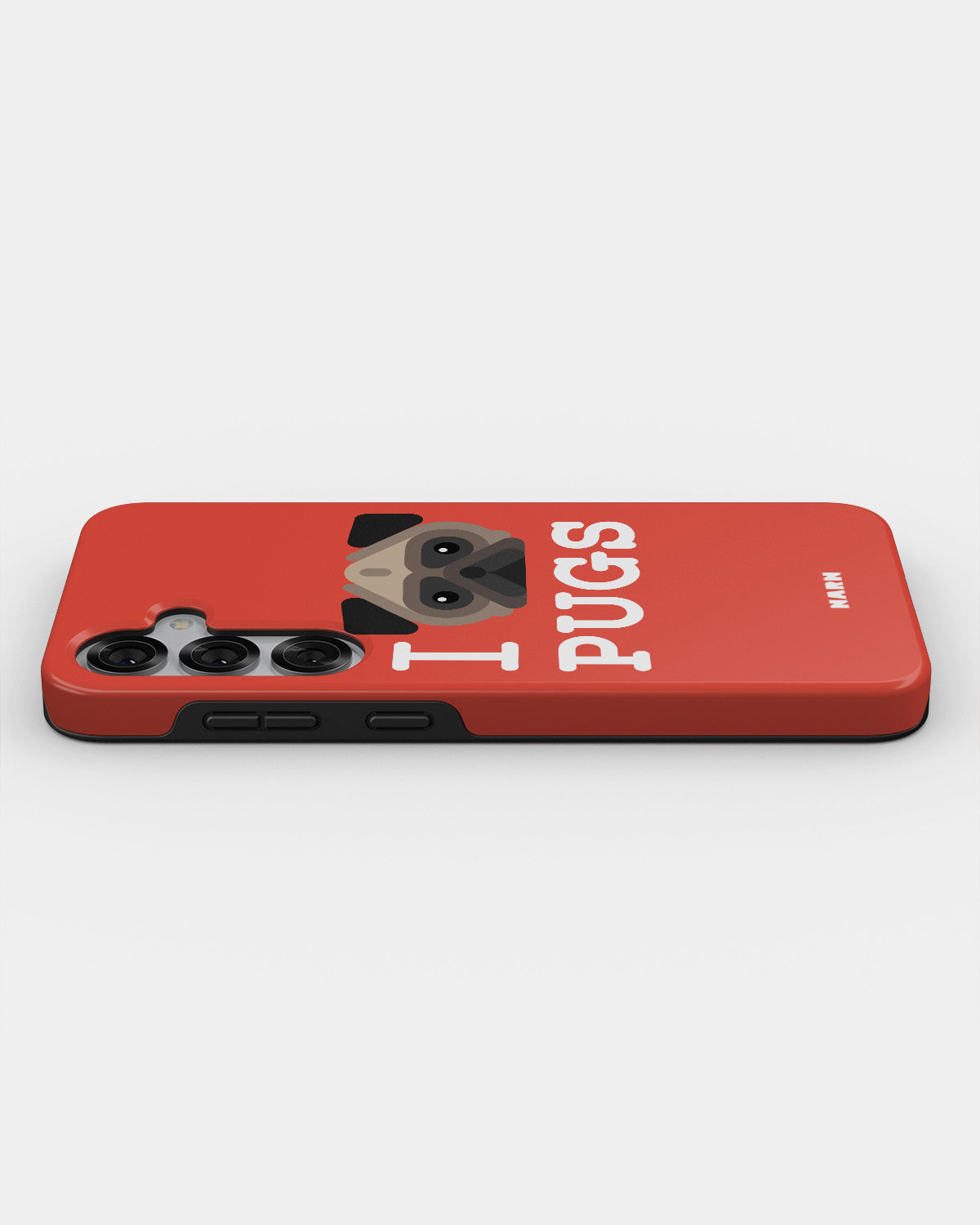 Samsung Galaxy S24 5G Tough Case – I Love Pugs - View 3