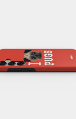 Samsung Galaxy S24 5G Tough Case – I Love Pugs - View 3