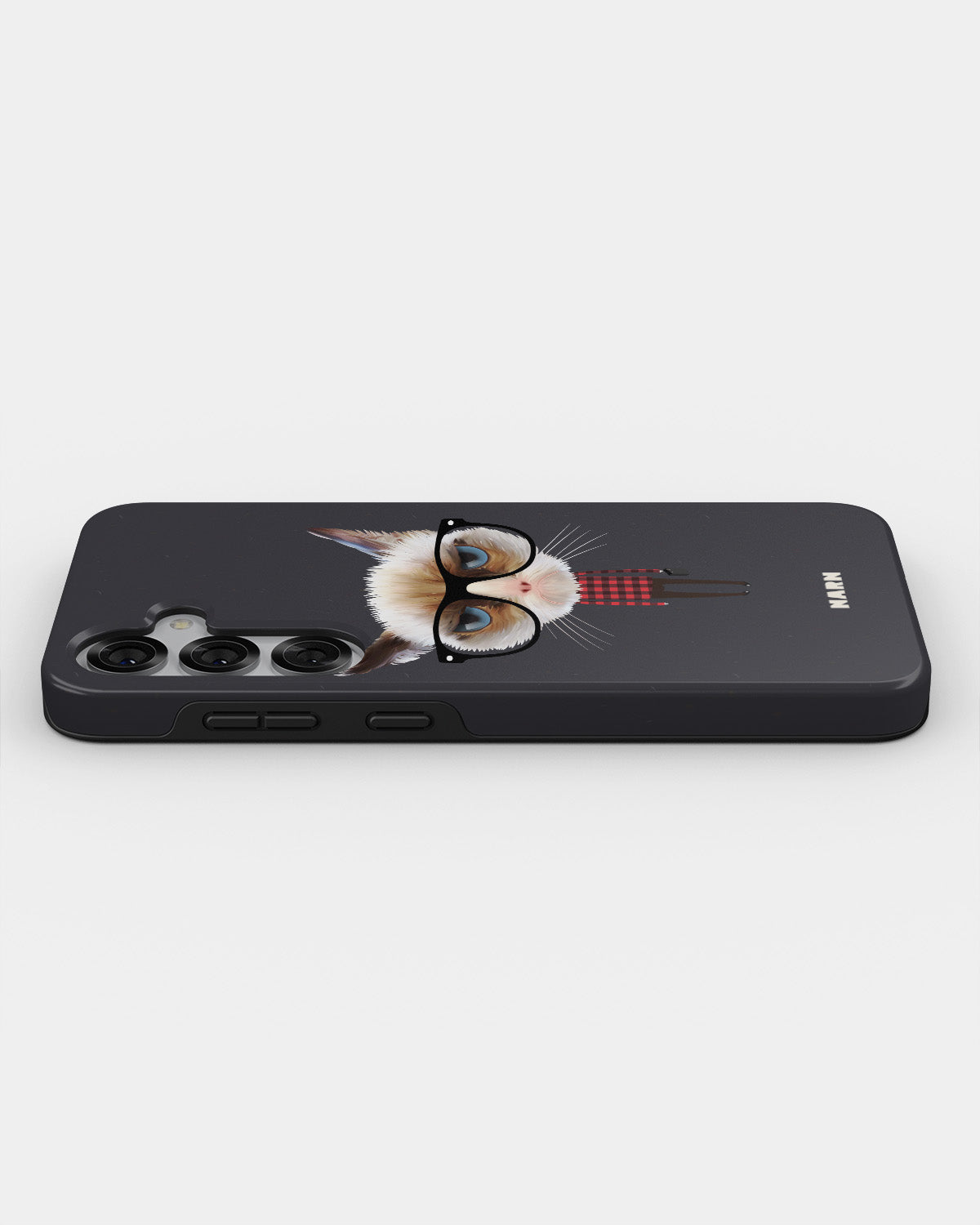 Samsung Galaxy S24 5G Tough Case – Hipster Cat - View 3