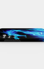 Samsung Galaxy S24 5G Tough Case – Blue Flames Dragon - View 3