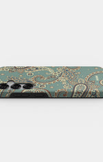 Samsung Galaxy S24 5G Tough Case – Paisley Green - View 3