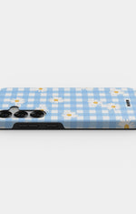 Samsung Galaxy S24 5G Tough Case – Blue Daisies - View 3