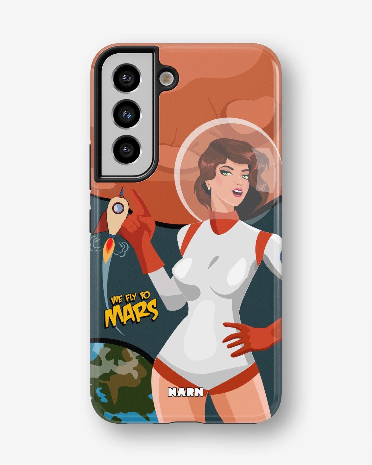 Samsung Galaxy S22 Tough Case – We Fly To Mars - View 1