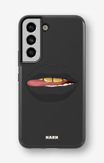Samsung Galaxy S22 Tough Case – Golden Lips - View 1