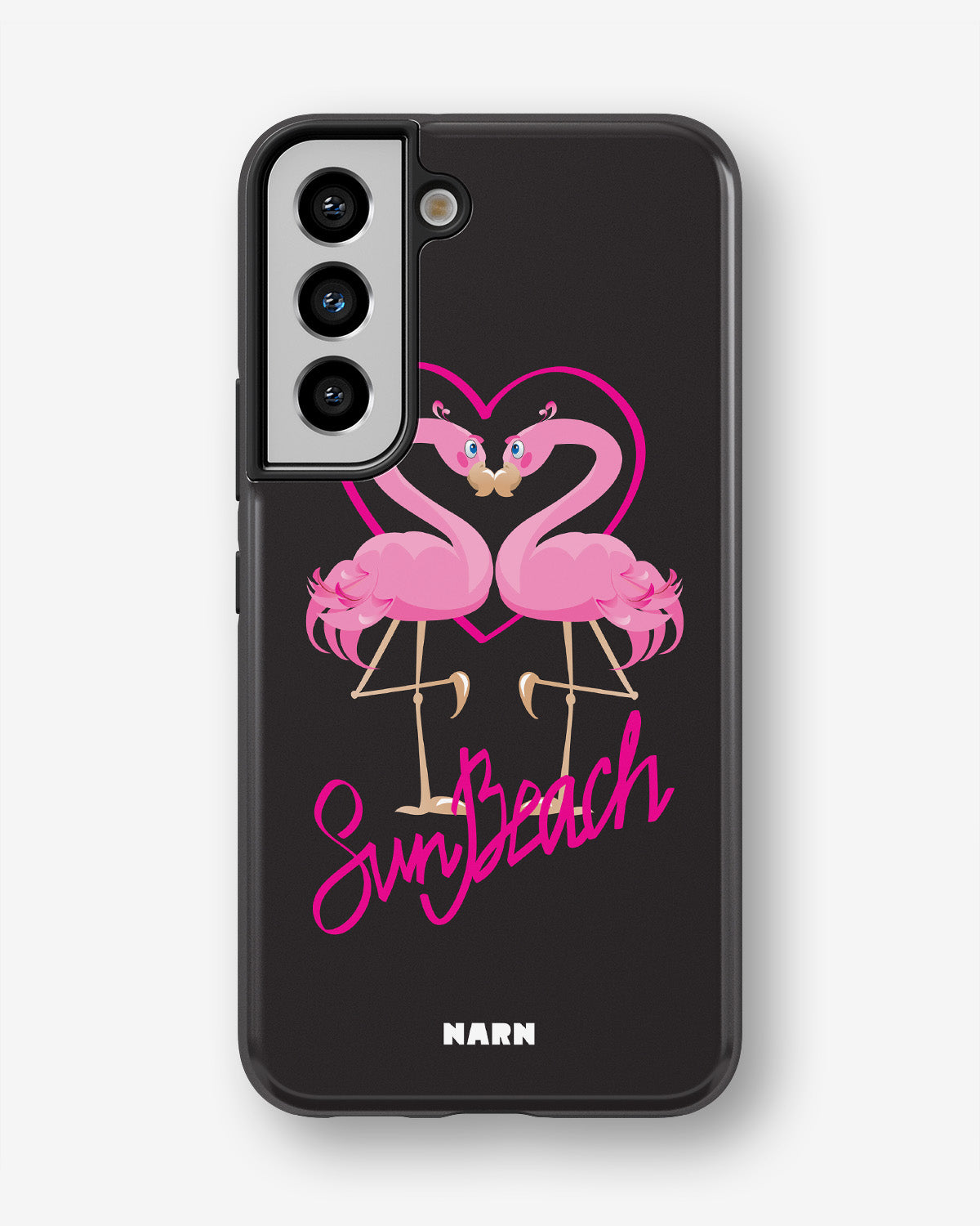 Samsung Galaxy S22 Tough Case – Beach Flamingo - View 1