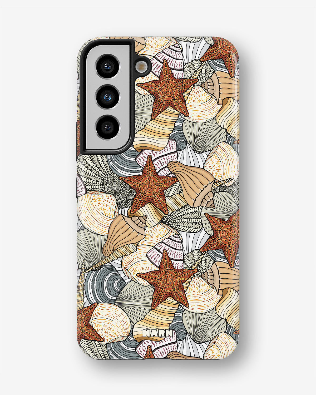 Samsung Galaxy S22 Tough Case – Sea Shells - View 1