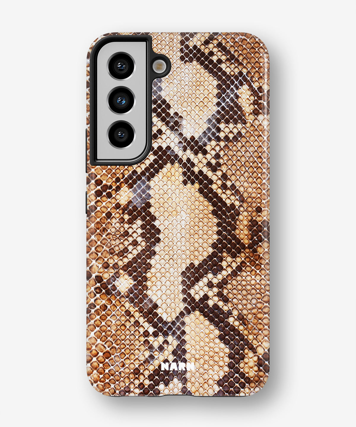 Samsung Galaxy S22 Tough Case – Brown Snakeskin - View 1