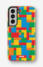 Samsung Galaxy S22 Tough Case – Building Bricks - View 1