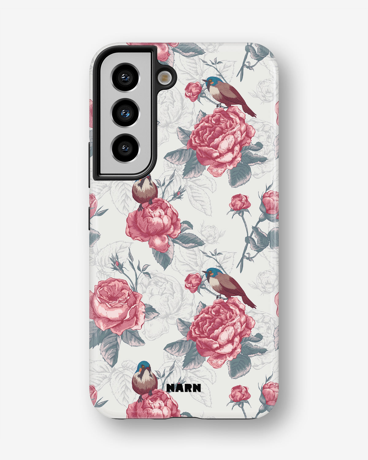 Samsung Galaxy S22 Tough Case – Birds Among Roses - View 1