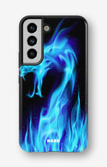 Samsung Galaxy S22 Tough Case – Blue Flames Dragon - View 1