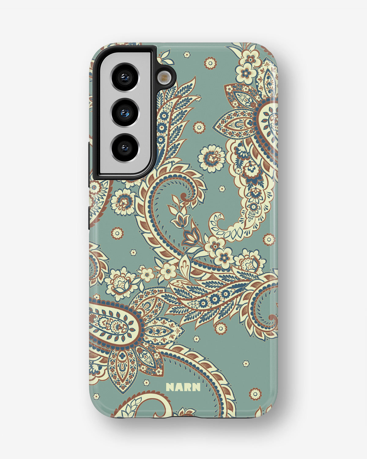 Samsung Galaxy S22 Tough Case – Paisley Green - View 1