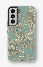 Samsung Galaxy S22 Tough Case – Paisley Green - View 1