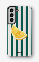 Samsung Galaxy S22 Tough Case – Lemon Stripes - View 1