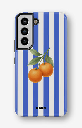 Samsung Galaxy S22 Tough Case – Orange Stripes - View 1
