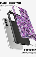 Samsung Galaxy S22 Tough Case – Lavender Crystals - View 2