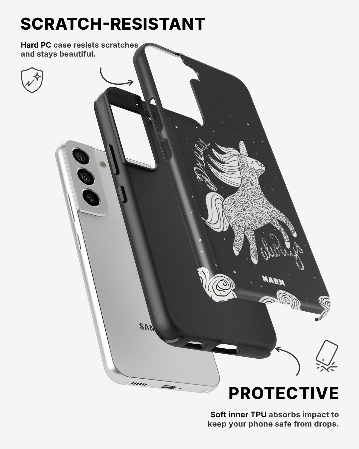 Samsung Galaxy S22 Tough Case – Dream Always - View 2