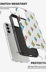 Samsung Galaxy S22 Tough Case – Lightning Bolts - View 2