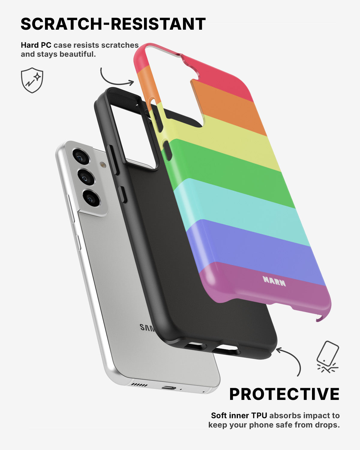 Samsung Galaxy S22 Tough Case – Color Symphony - View 2