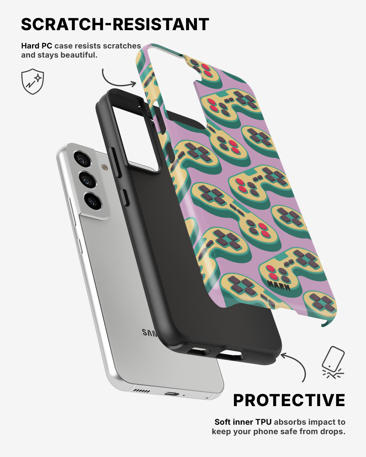 Samsung Galaxy S22 Tough Case – Gamepad - View 2