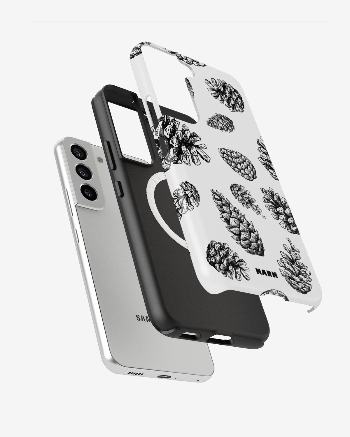 Samsung Galaxy S22 Tough Case – Pine Cones - View 2