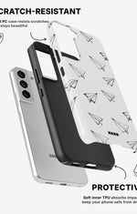 Samsung Galaxy S22 Tough Case – Paper Planes - View 2