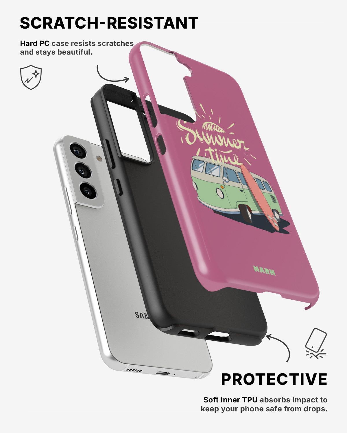 Samsung Galaxy S22 Tough Case – Summer Van - View 2