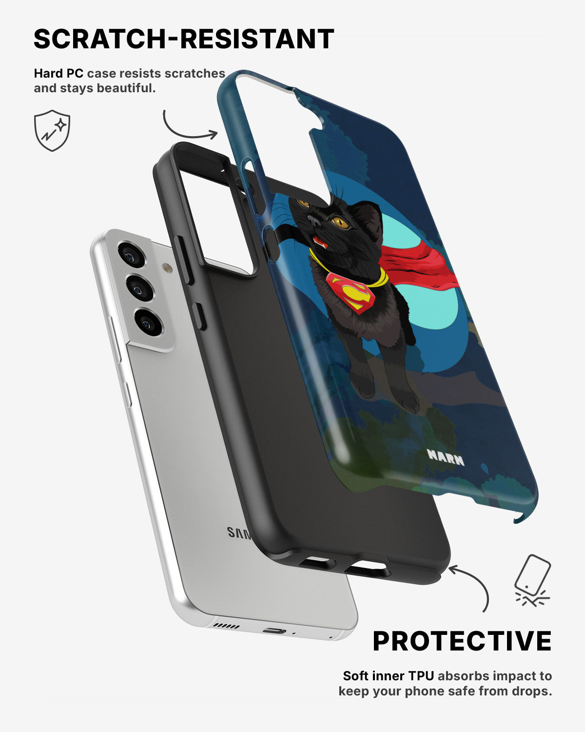 Samsung Galaxy S22 Tough Case – Super Cat - View 2