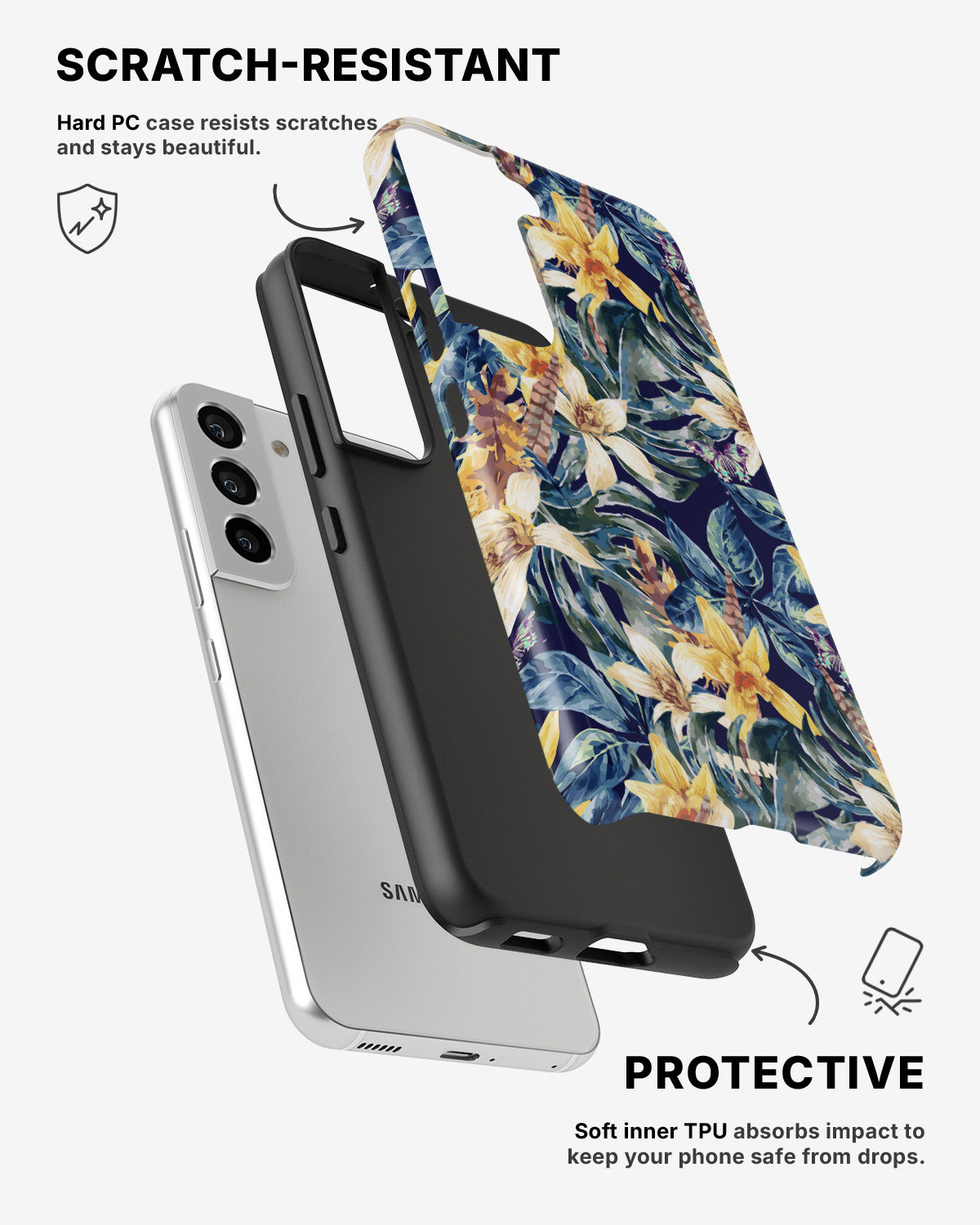 Samsung Galaxy S22 Tough Case – Lily - View 2