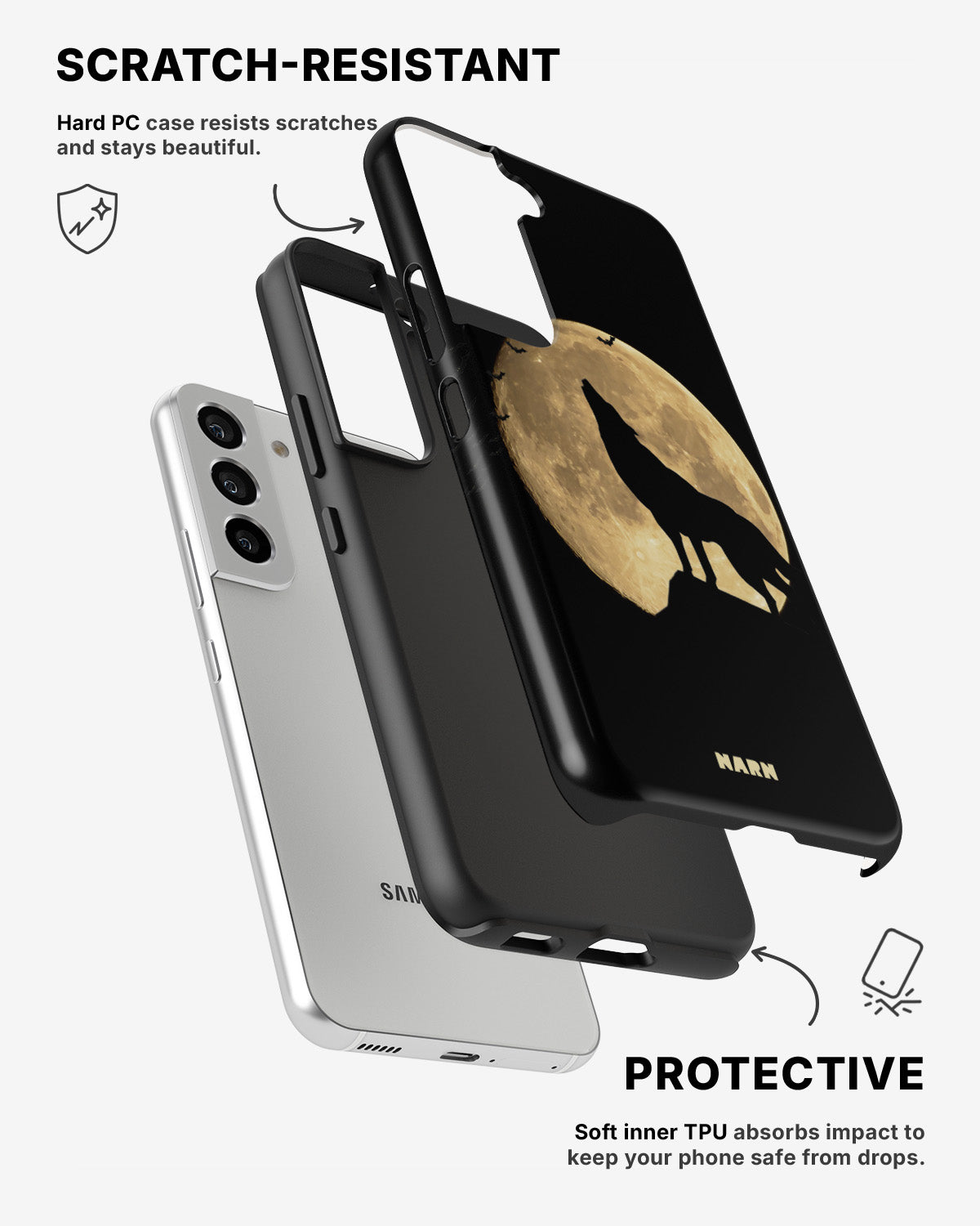 Samsung Galaxy S22 Tough Case – Wolf - View 2