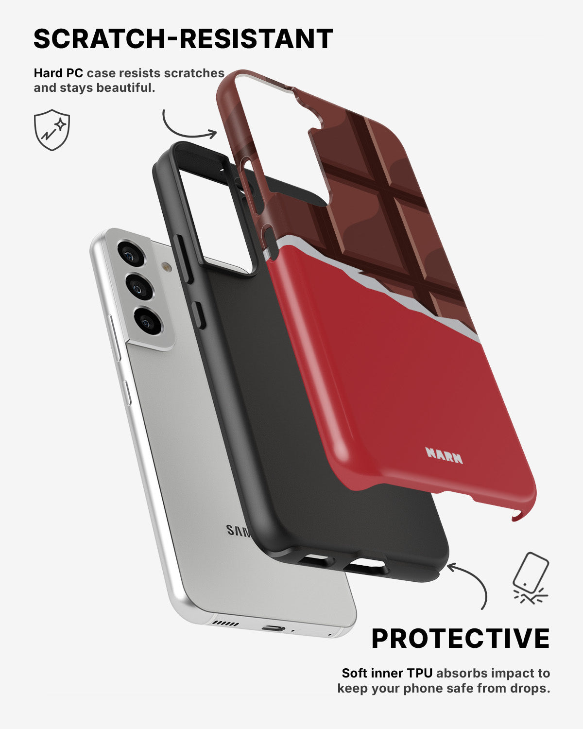 Samsung Galaxy S22 Tough Case – Chocolate Break - View 2