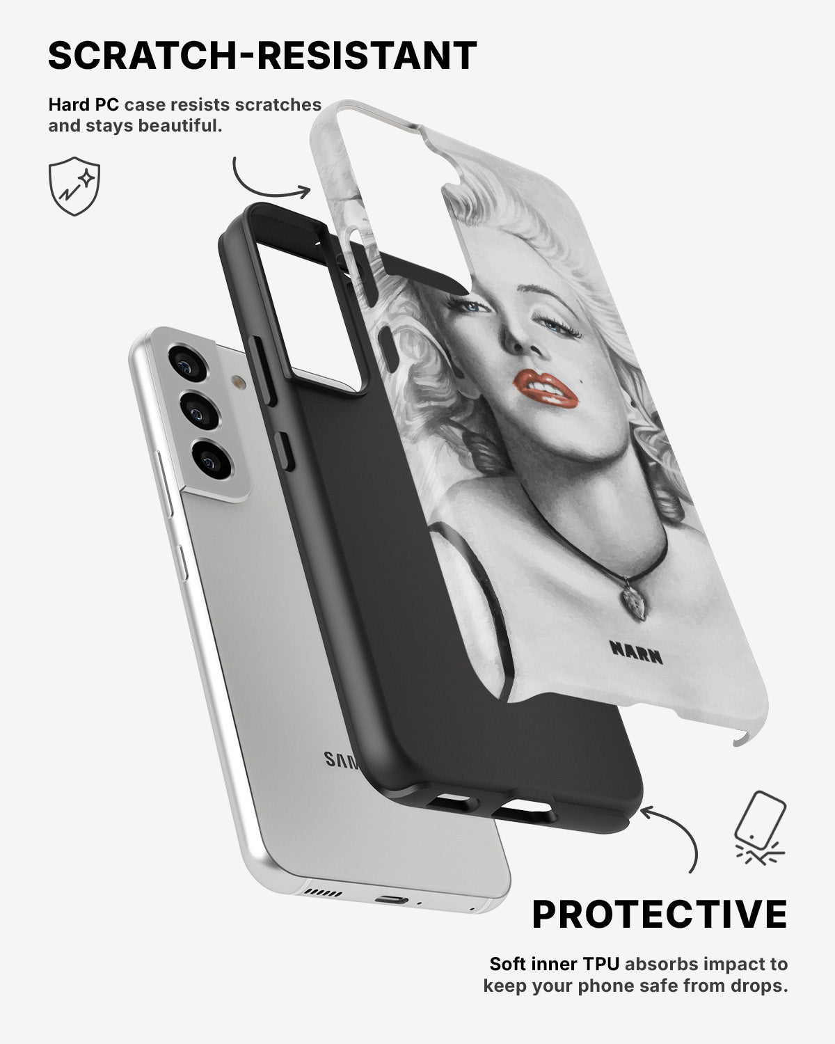 Samsung Galaxy S22 Tough Case – Marilyn - View 2